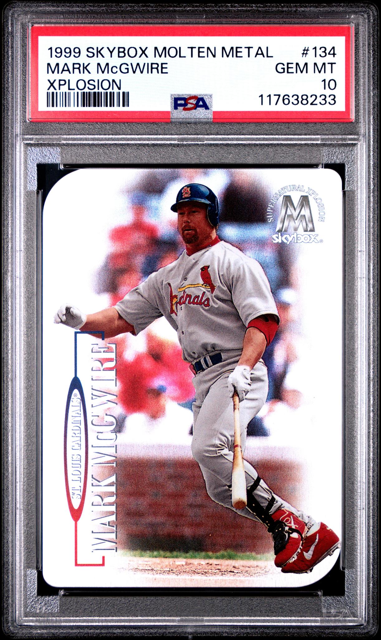 1999 SkyBox Molten Metal Xplosion Mark McGwire #134 PSA 10