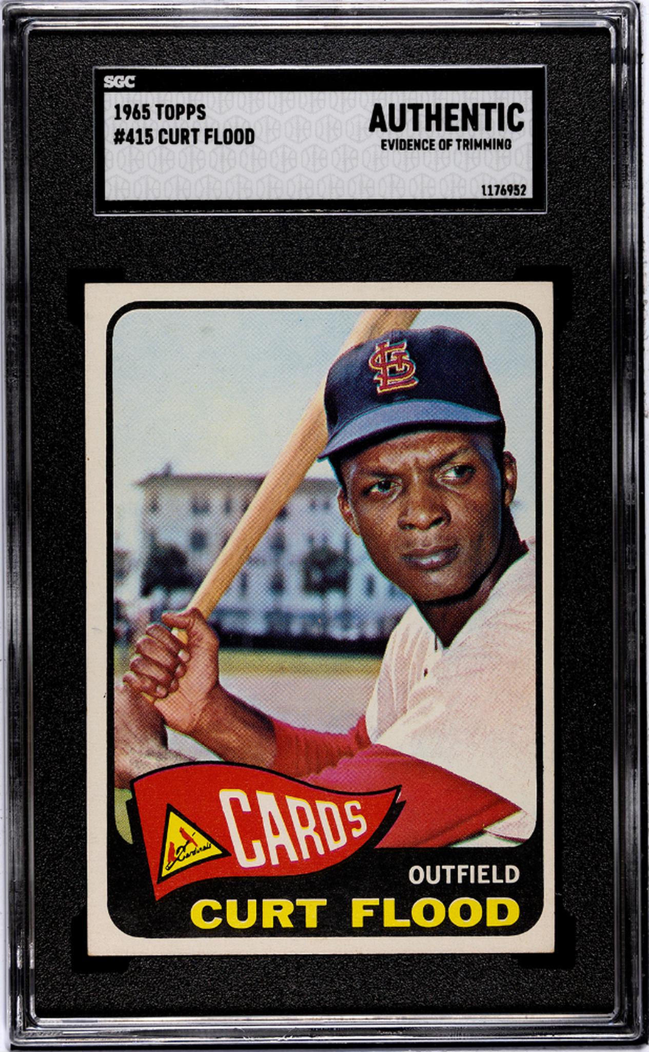 1965 Topps #415 Curt Flood SGC