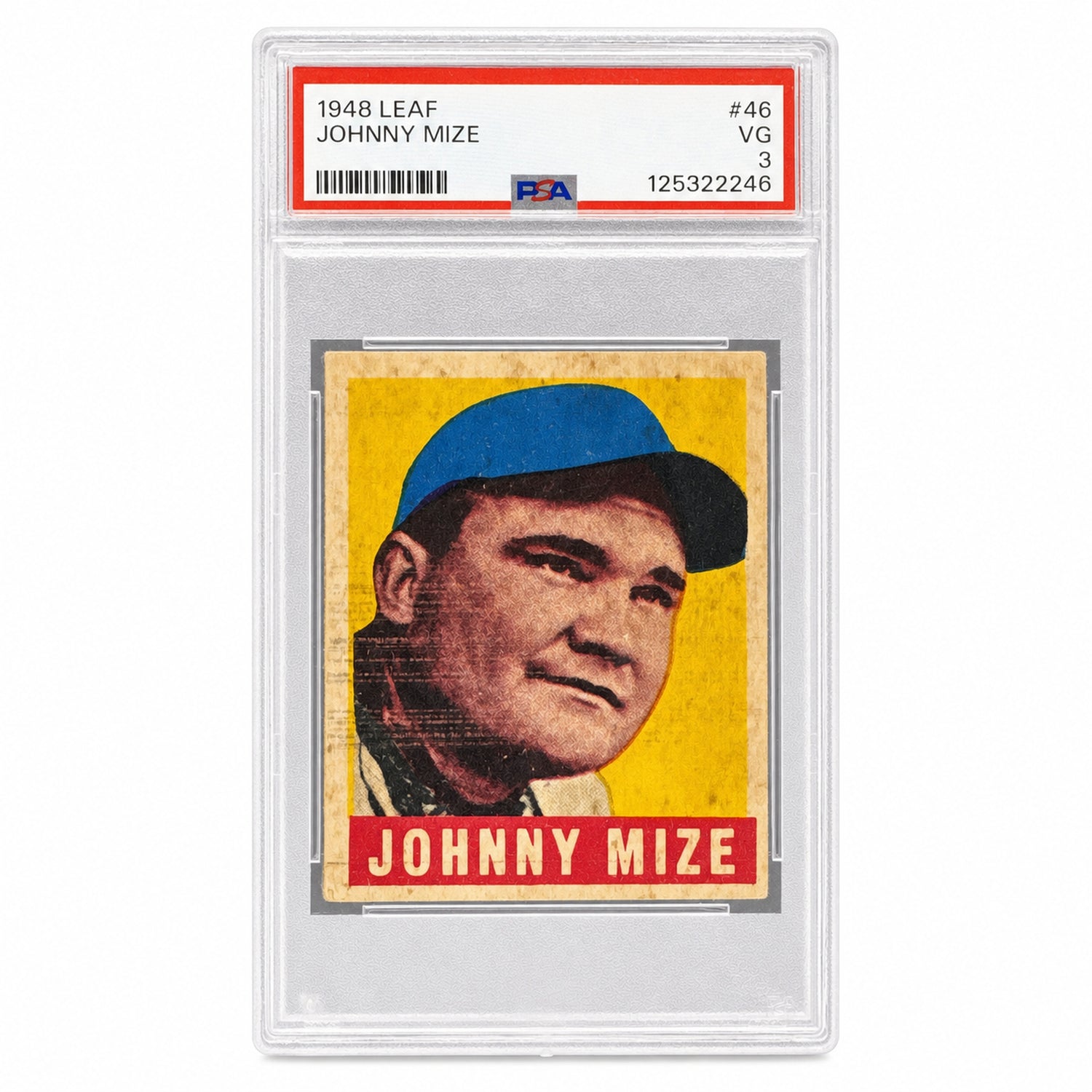 1949 Leaf Johnny Mize #46 PSA 3