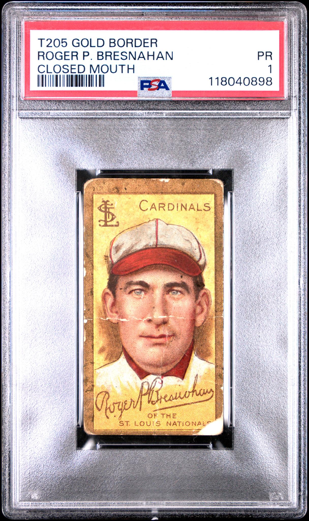 1911 T205 Roger P. Bresnahan PSA 1