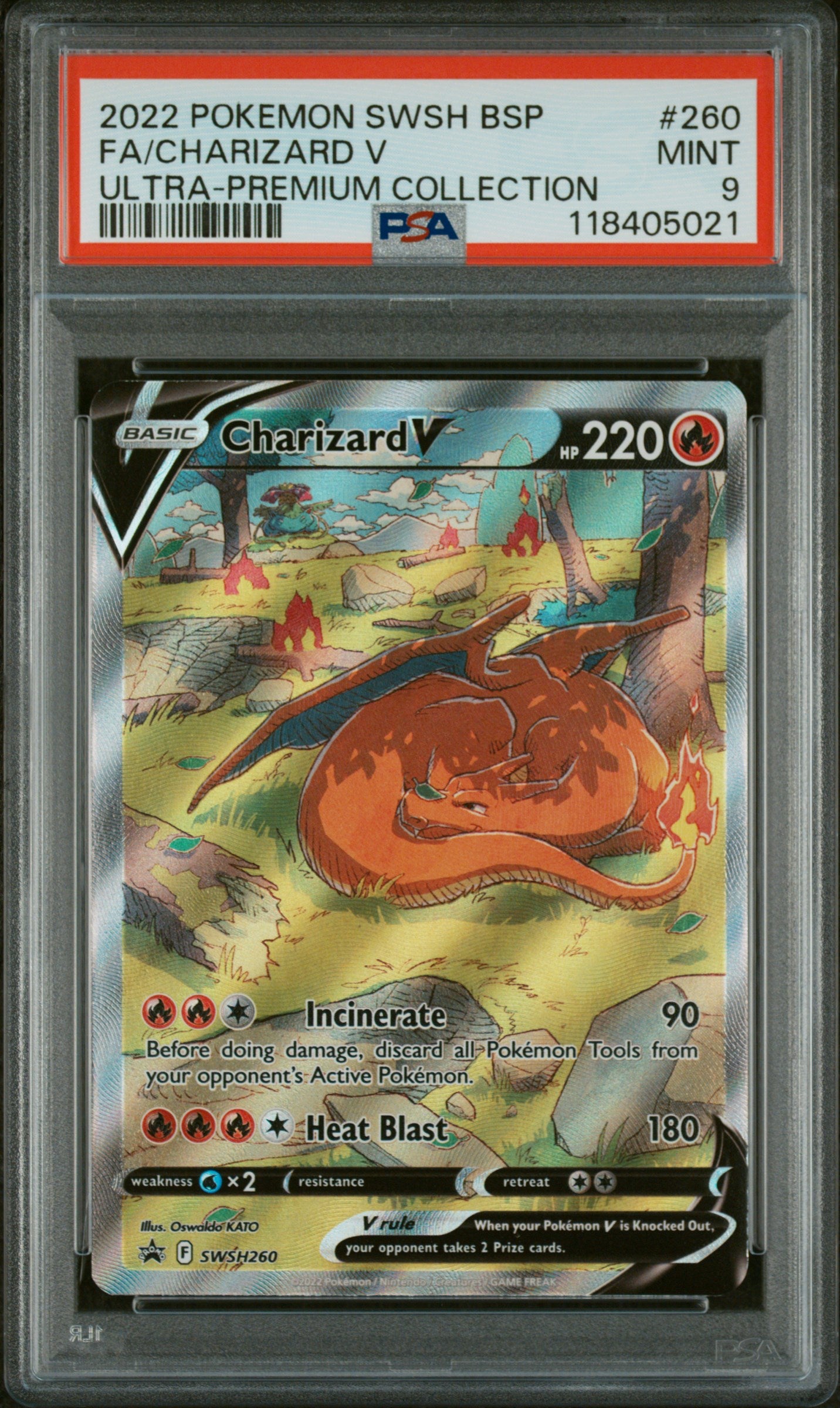2022 Pokemon #260 Charizard V Ultra-Premium Collection PSA 9