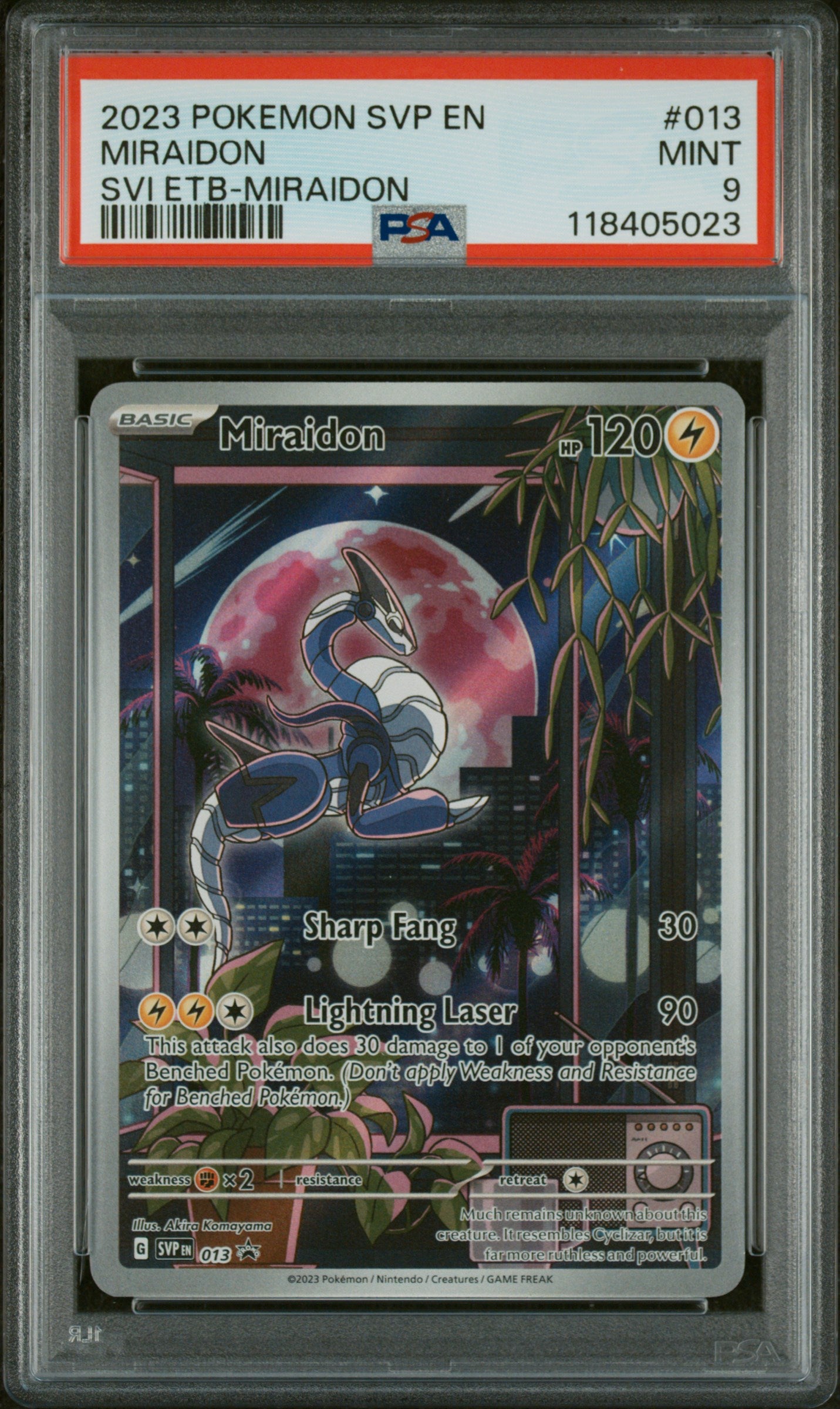 2023 Pokemon #SV1 013 Miraidon PSA 9