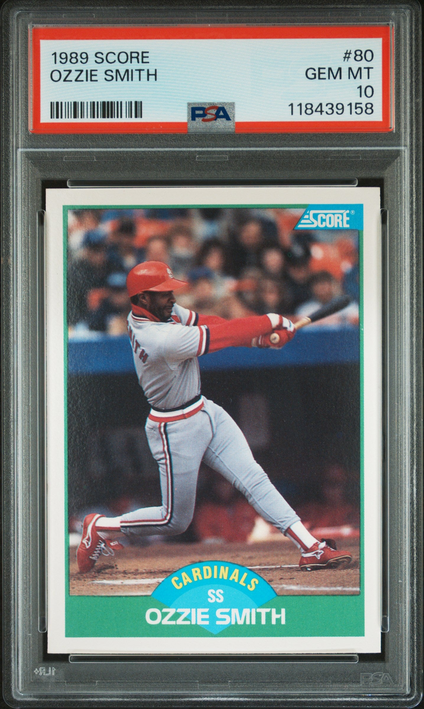 1989 Score Ozzie Smith #80 PSA 10