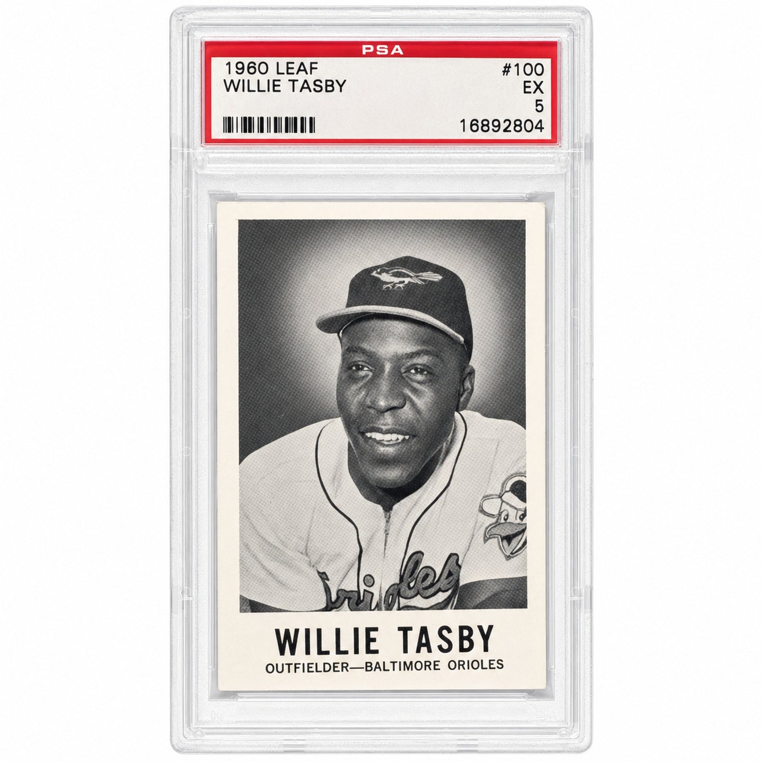 1960 Leaf/Donruss Willie Tasby #100 PSA 5