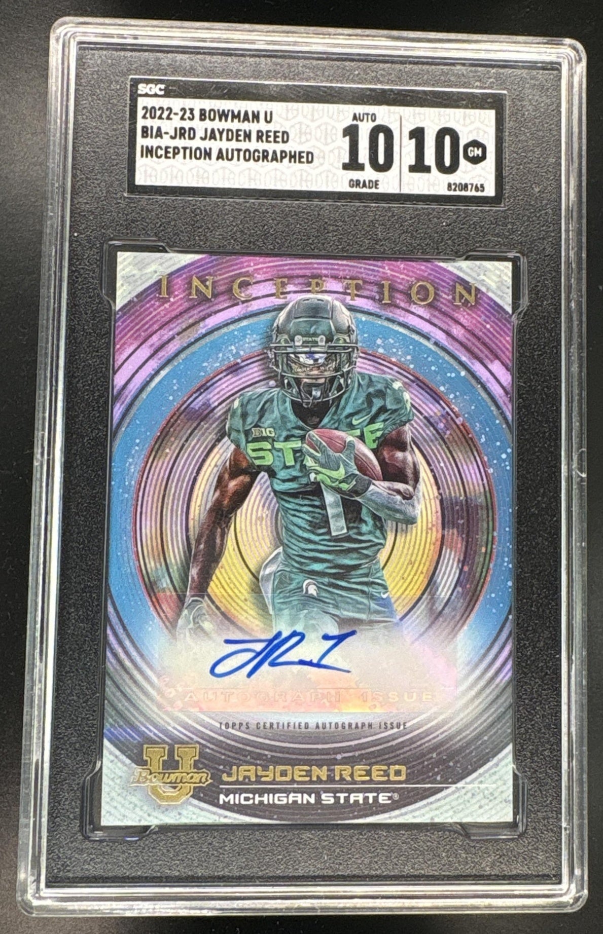 2022 Bowman U Jayden Reed Inception Auto SGC 10
