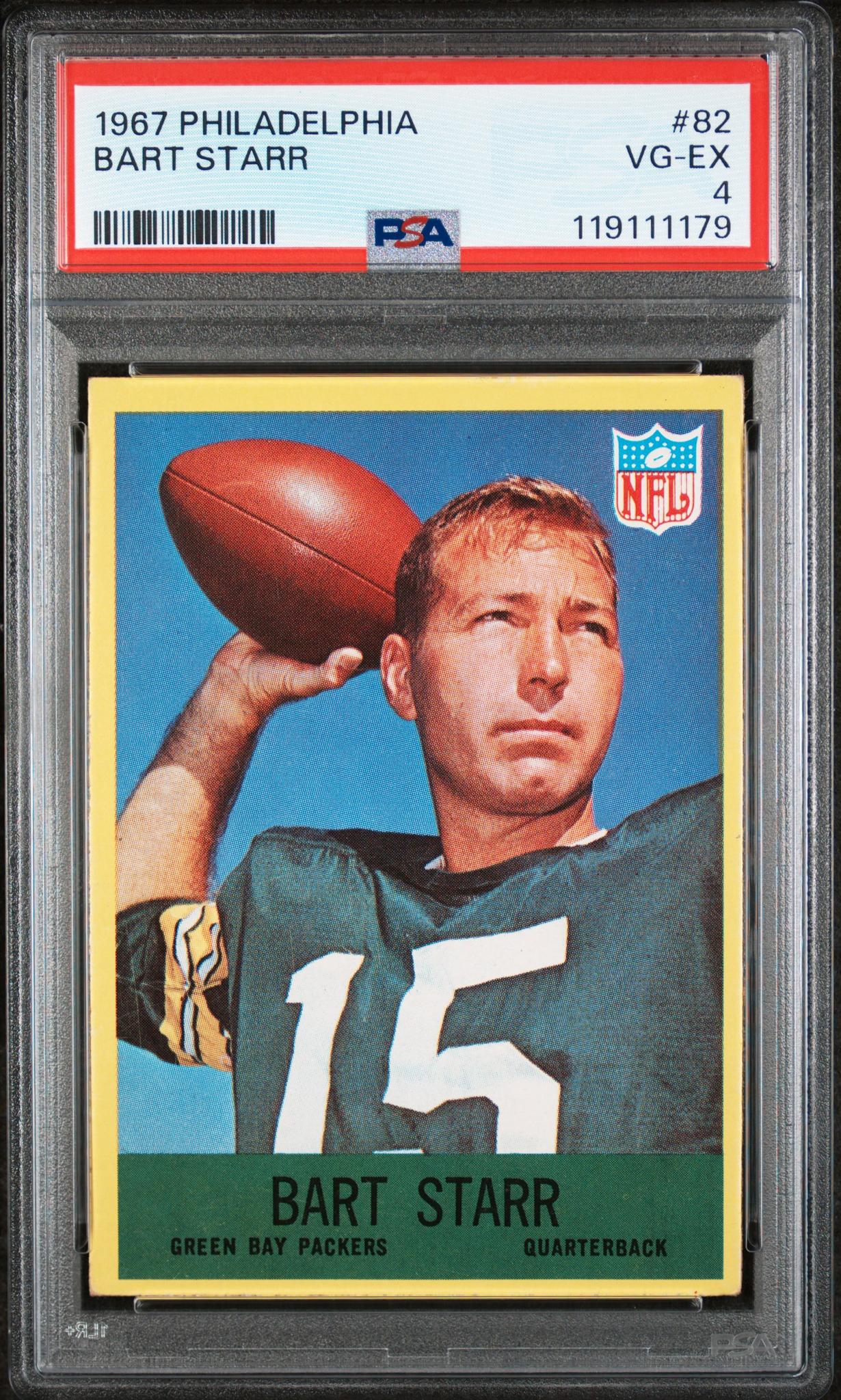 1967 Philadelphia Bart Starr #82 PSA 4
