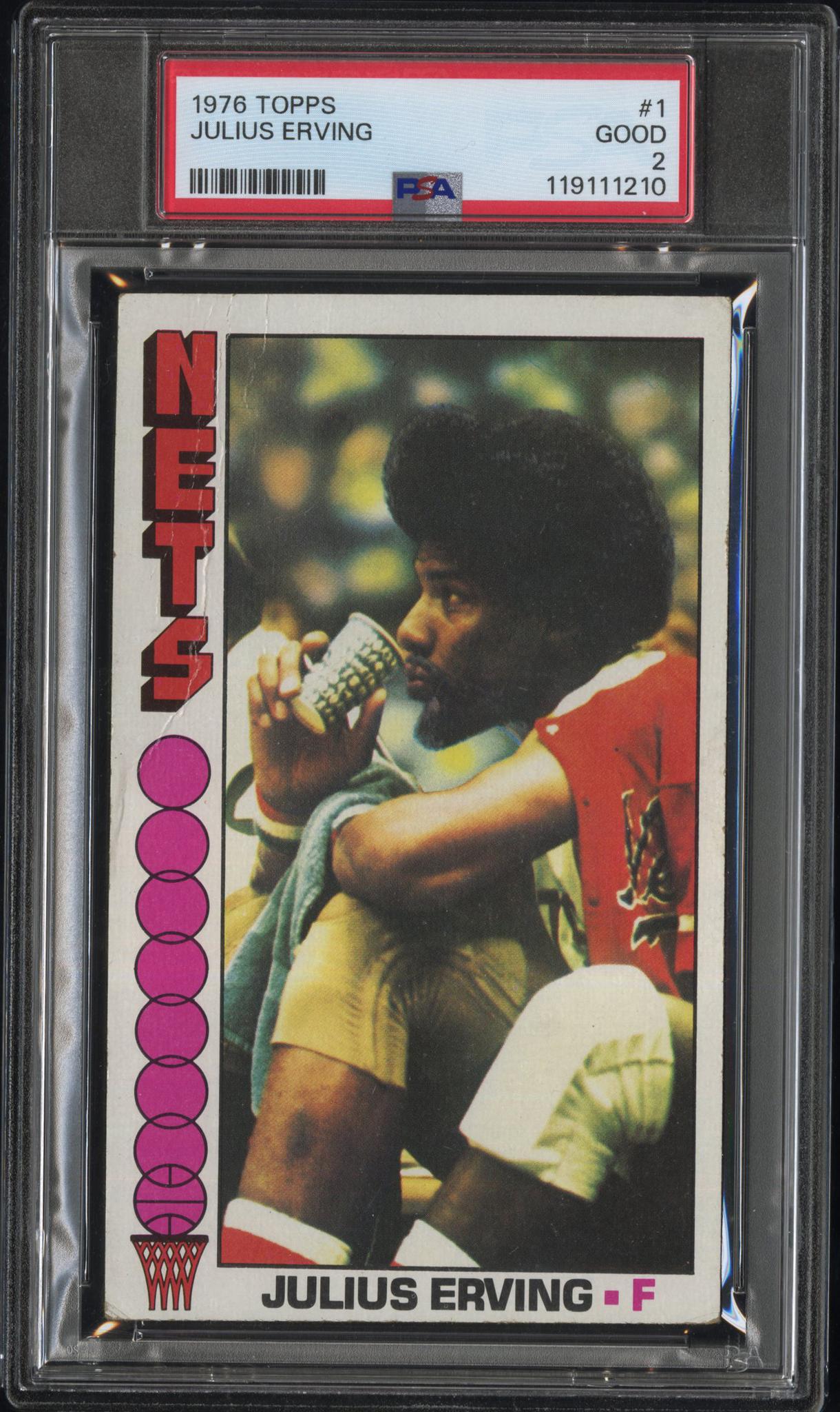 1976 Topps Julius Erving #1 PSA 2