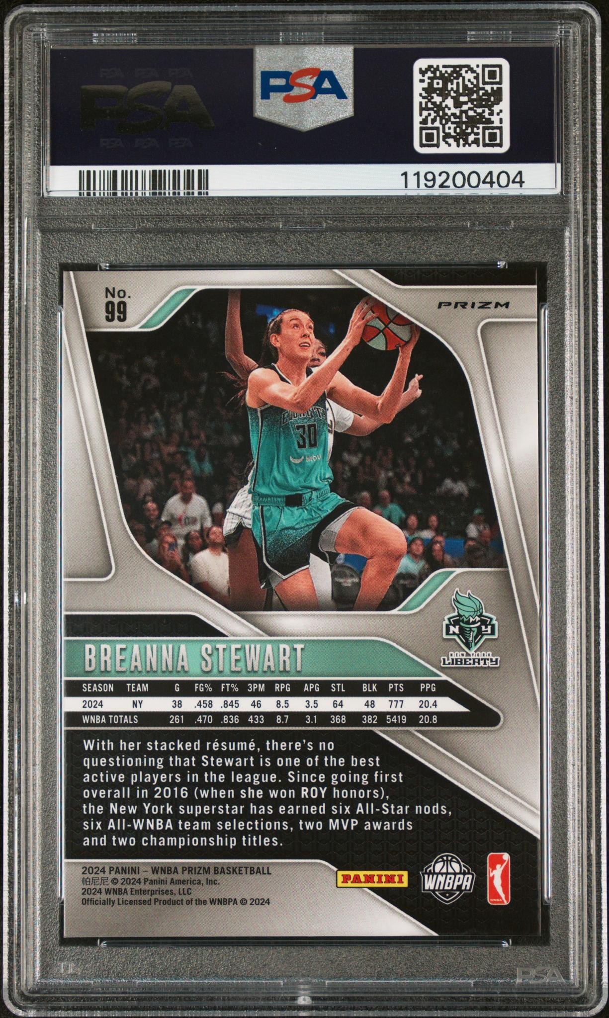 2024 Prizm #99 Breanna Stewart PSA 9
