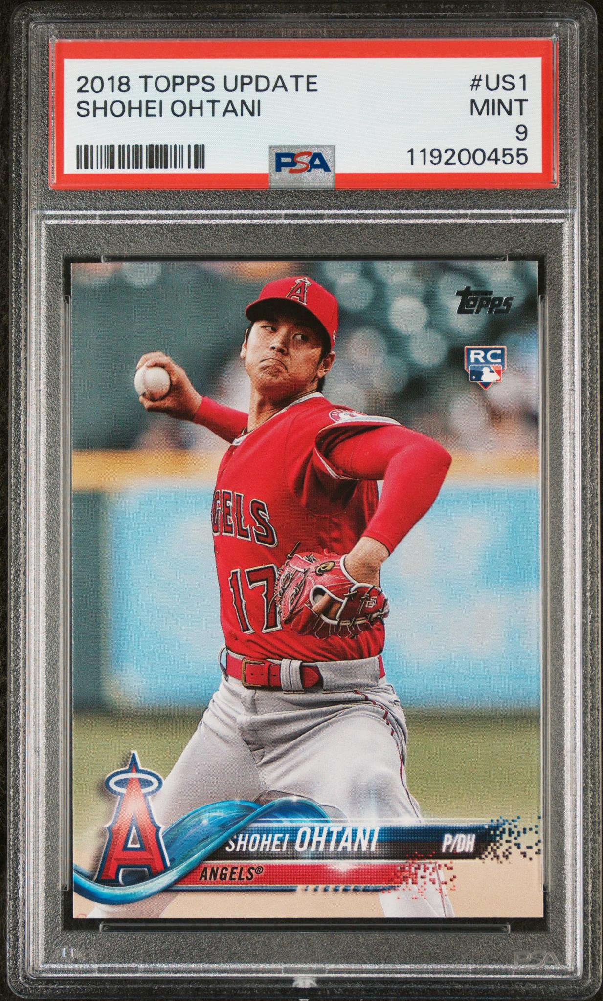 2018 Topps Update #US1 Shohei Ohtani Update Series PSA 9