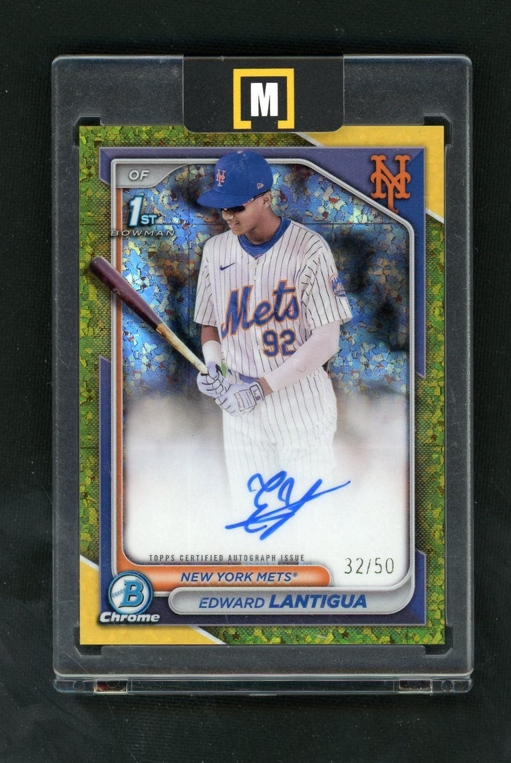 2023 Bowman Chrome CPA-EL Edward Lantigua 1st Gold Mini-Diamond Auto /50