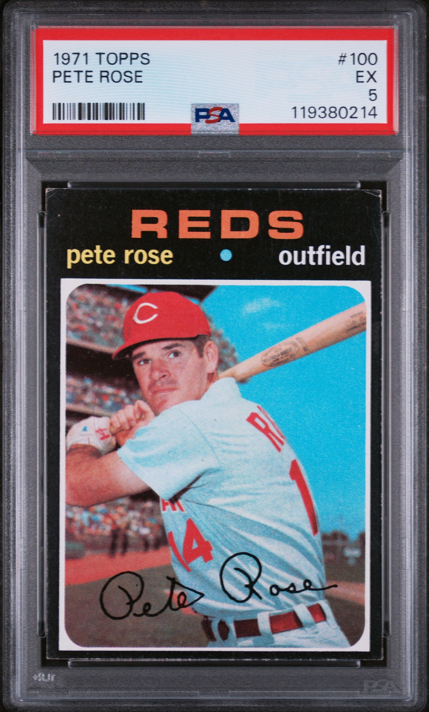 1971 Topps #100 Pete Rose PSA 5