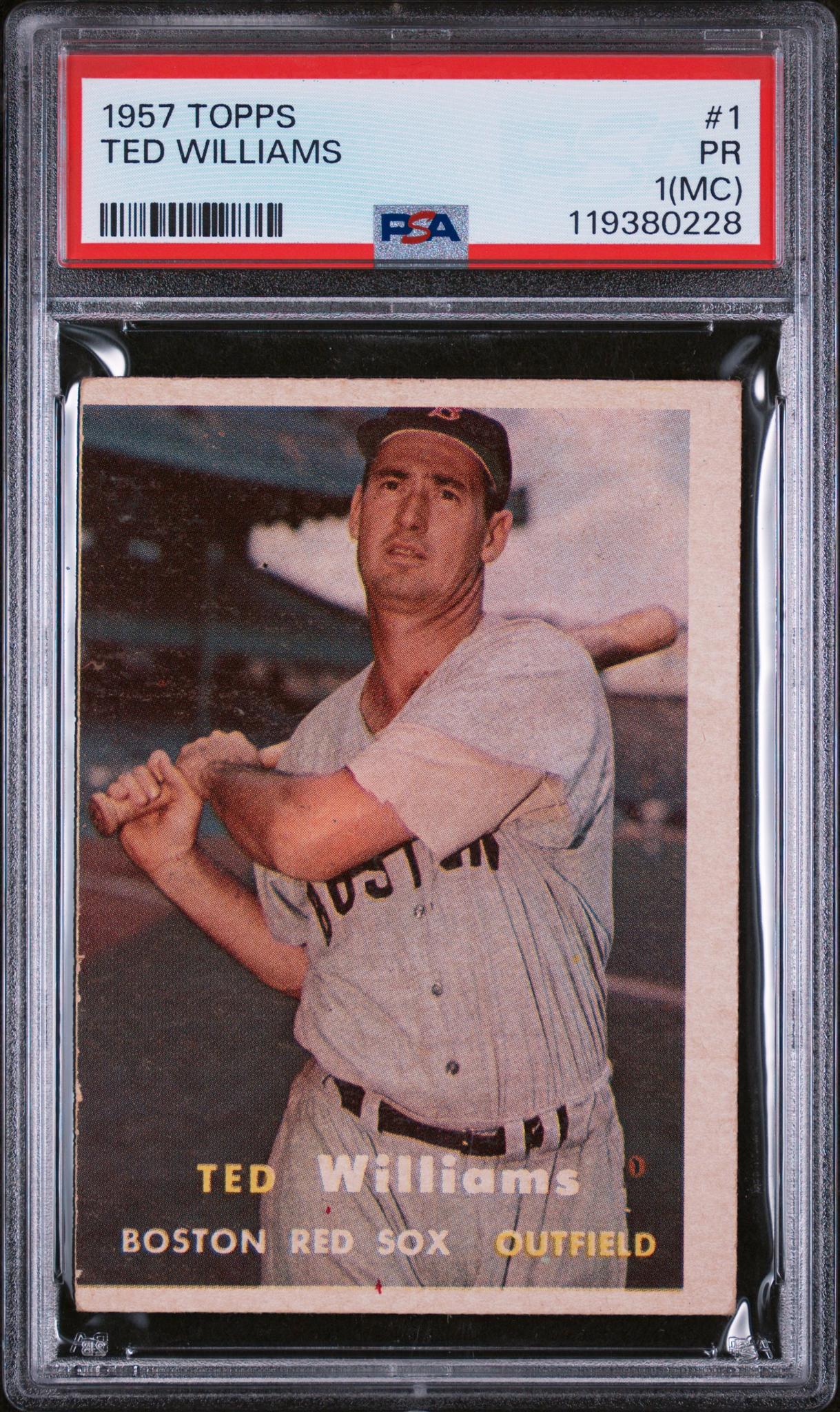 1957 Topps #1 Ted Williams PSA 1