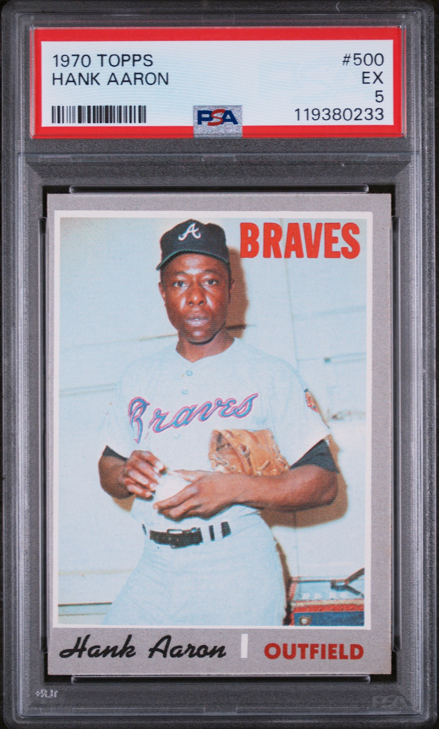 1970 Topps #500 Hank Aaron PSA 5