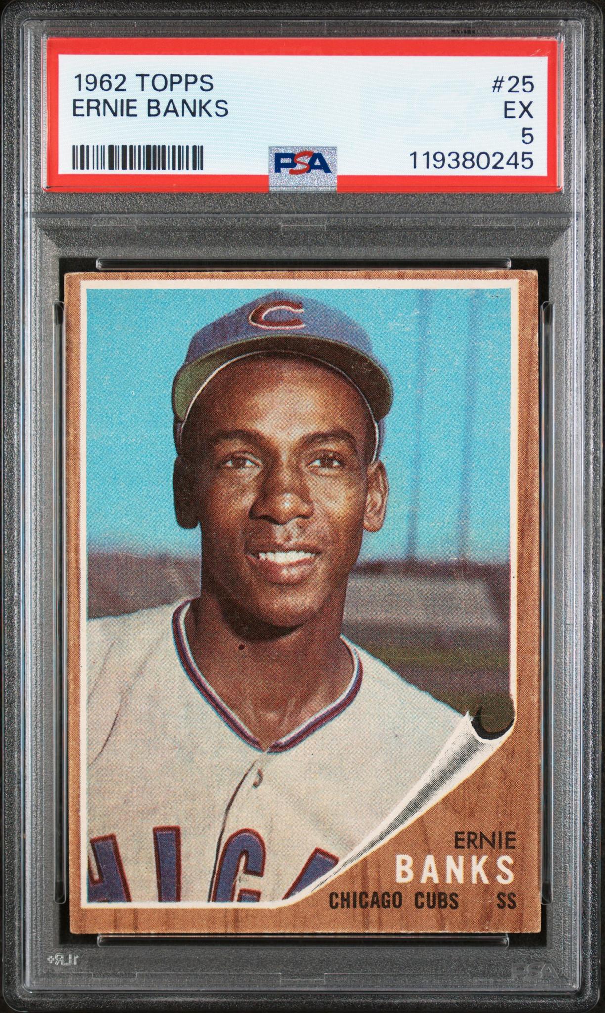 1962 Topps Ernie Banks #25 PSA 5