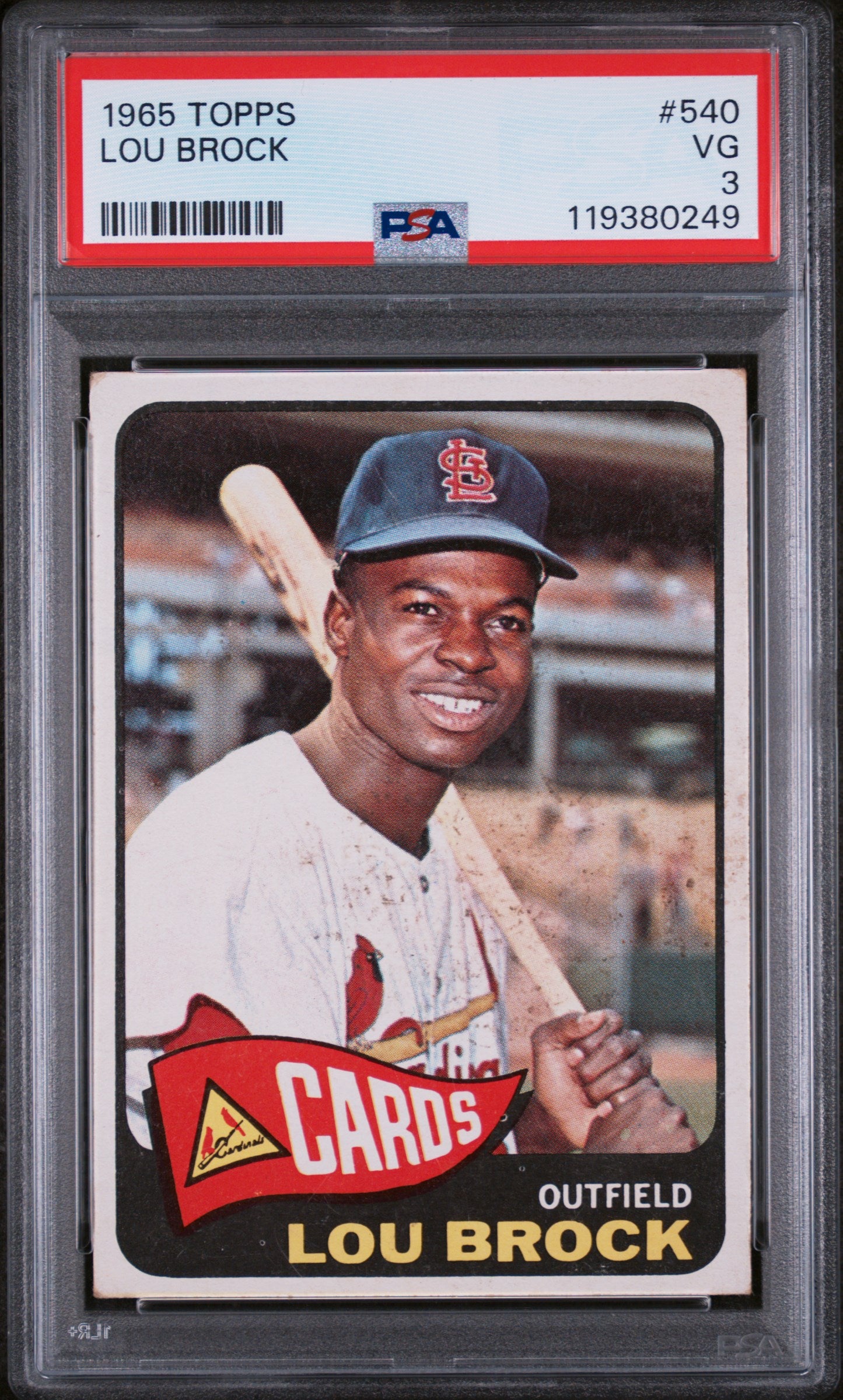 1965 Topps Lou Brock #540 PSA 3