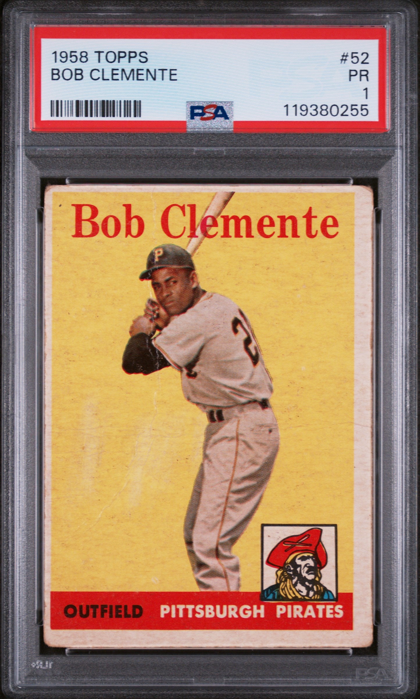 1958 Topps Bob Clemente #52 PSA 1