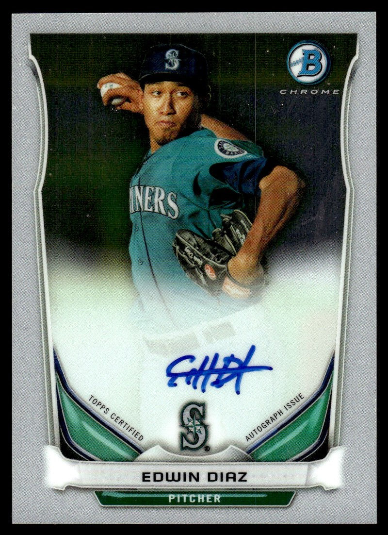 2014 Bowman Chrome Edwin Diaz Rookie Auto