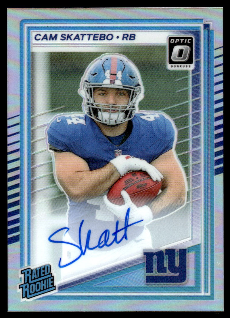 2025 Optic #228 Cam Skattebo Holo Rated Rookie Auto /199