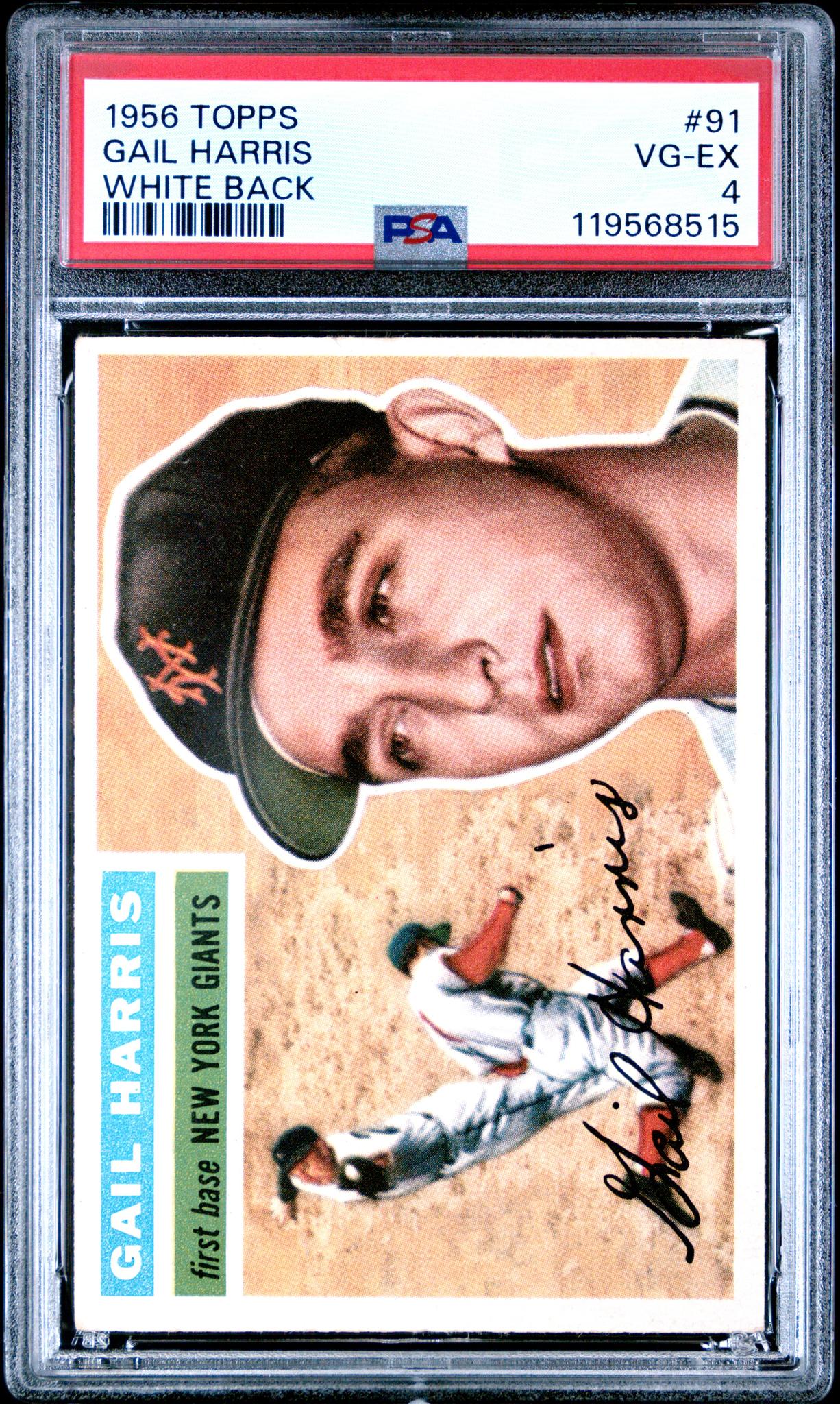1956 Topps Gail Harris #91 PSA 4