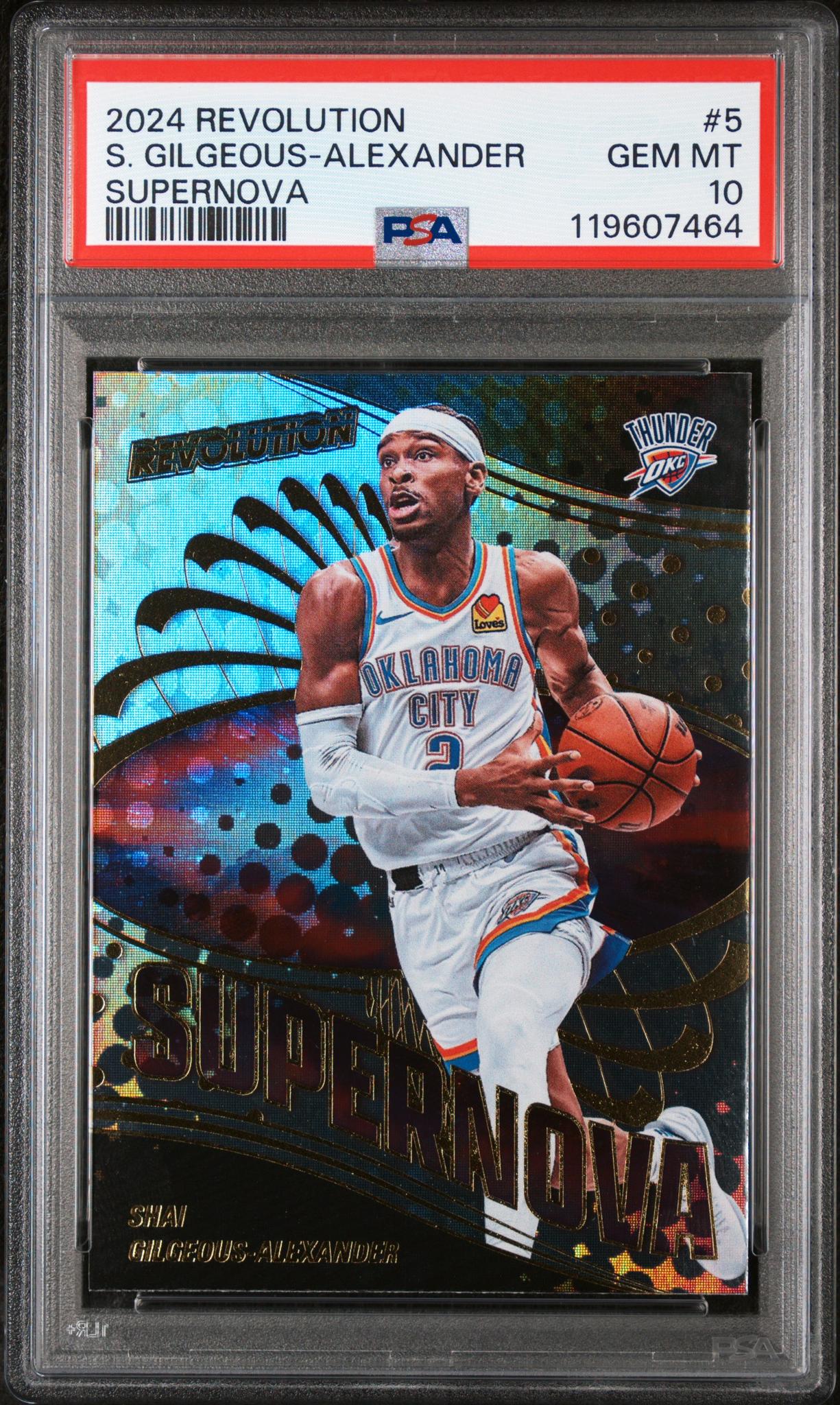 2024 Panini Revolution Supernova Shai Gilgeous-Alexander #5 PSA 10