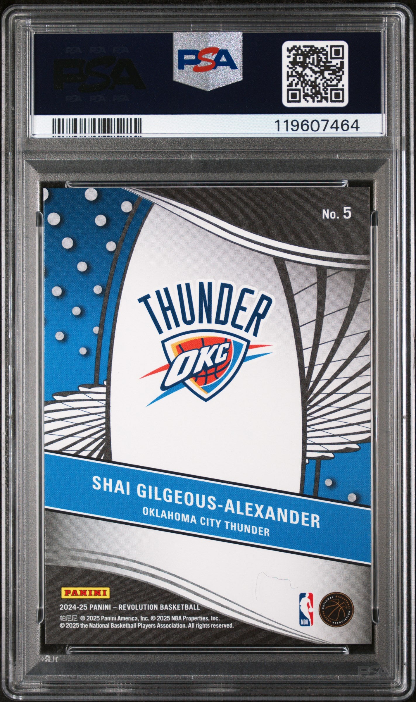 2024 Panini Revolution Supernova Shai Gilgeous-Alexander #5 PSA 10