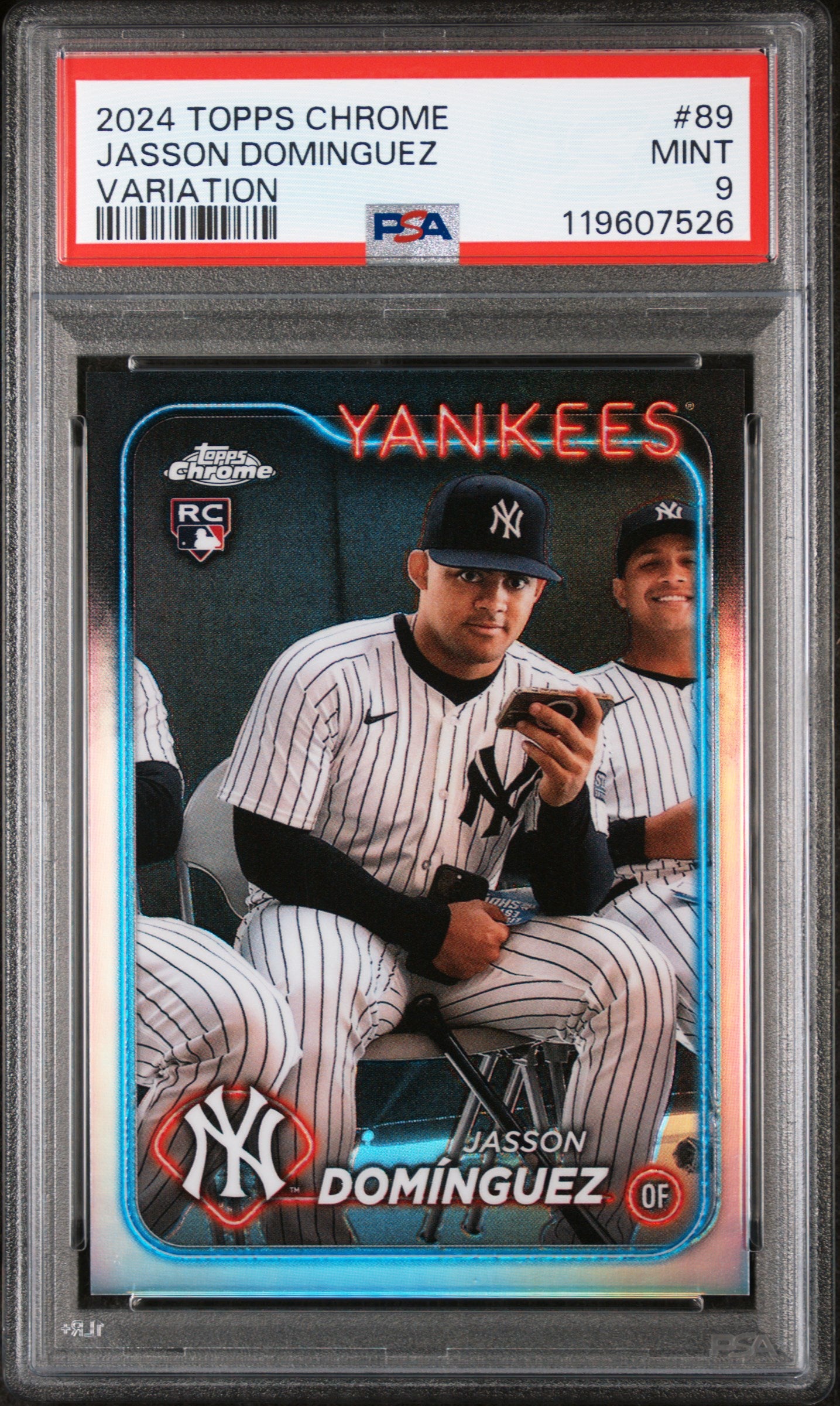 2024 Topps Chrome Variation Jasson Dominguez #89 RC PSA 9
