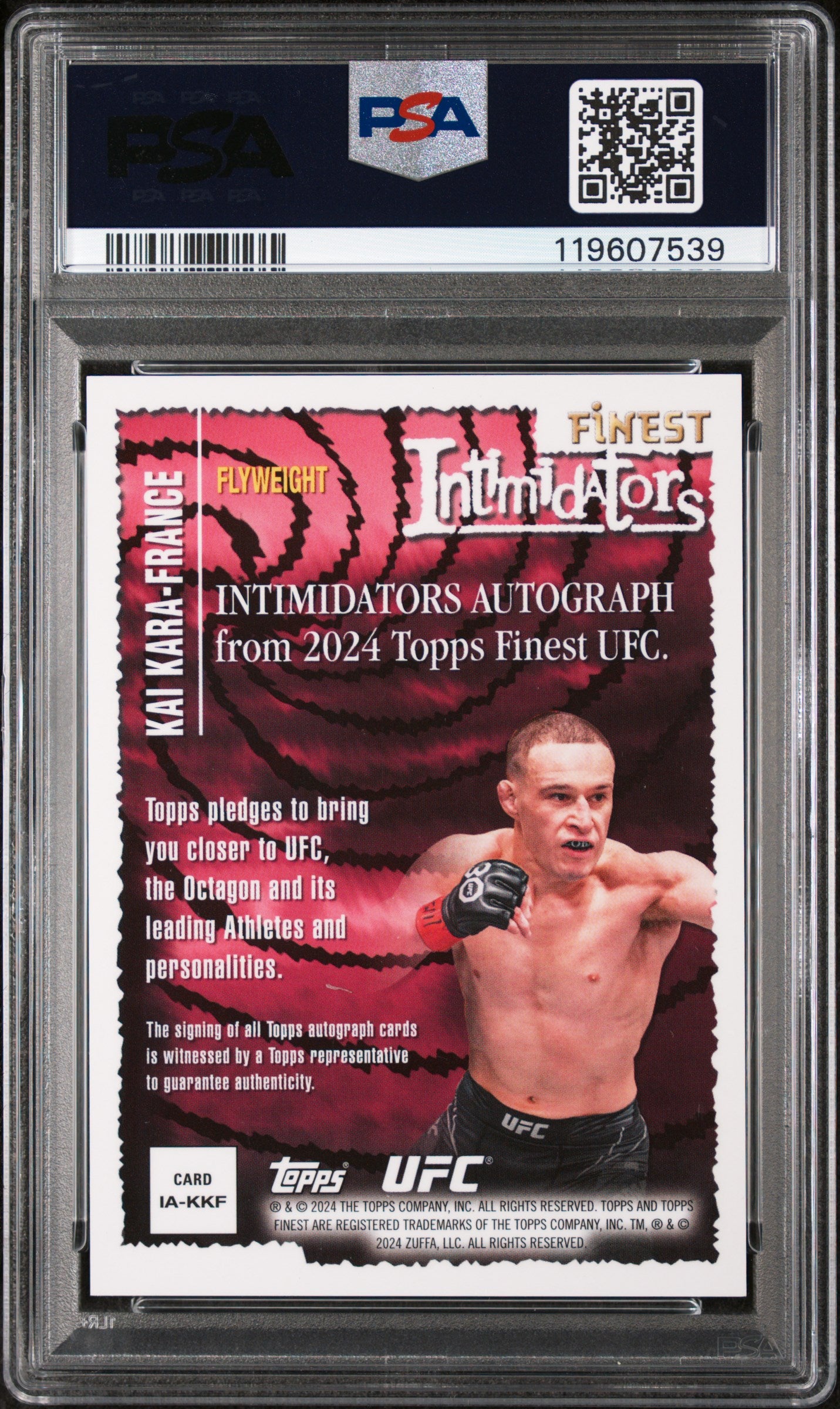 2024 Topps Finest #IA-KKF Kai Kara-France Intimidators /75 PSA 9