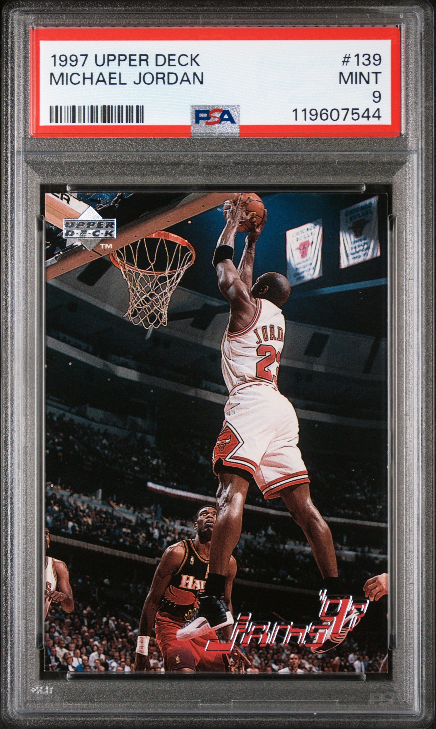 1997 Upper Deck Jams '97 Michael Jordan #139 PSA 9