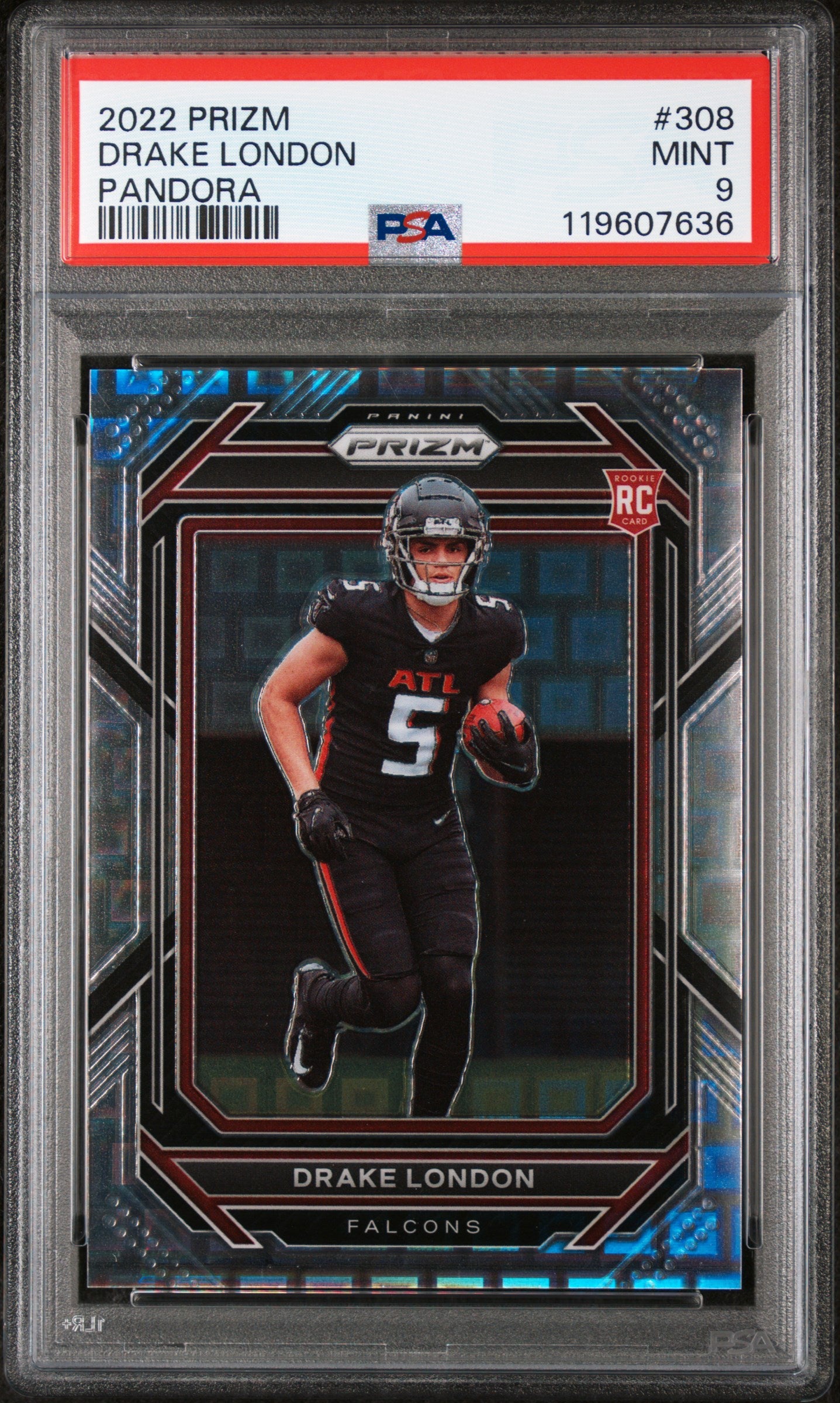 2022 Panini Prizm Pandora Drake London #308 RC /400 PSA 9