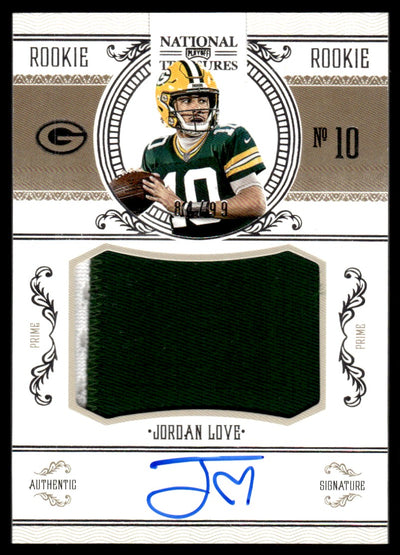 2020 National Treasures Jordan Love Rookie Auto #CRS-JL /99