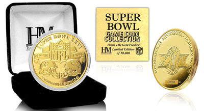 Highland Mint Super Bowl XXVI 24kt Gold Flip Coin - Limited Edition /5,000