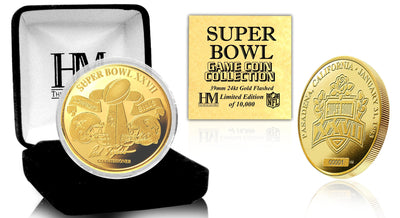 Highland Mint Super Bowl XXVII 24kt Gold Flip Coin