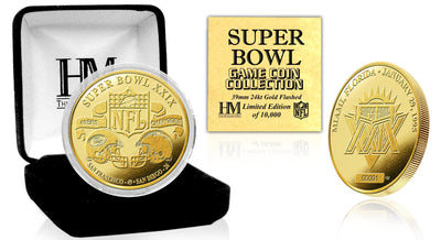 Highland Mint Super Bowl XXIX 24kt Gold Flip Coin - Limited Edition /5,000