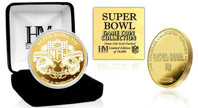 Highland Mint Super Bowl VII 24kt Gold Flip Coin - Limited Edition /5,000