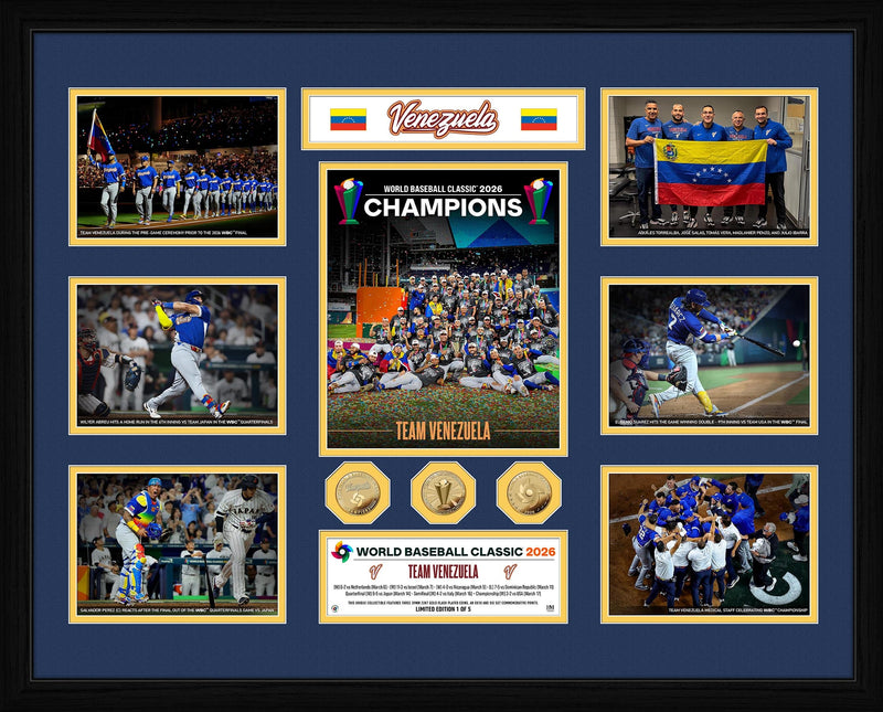 Highland Mint World Baseball Classic 2026 Venezuela Champions Medical Staff Gold Plated Mega Photo Mint