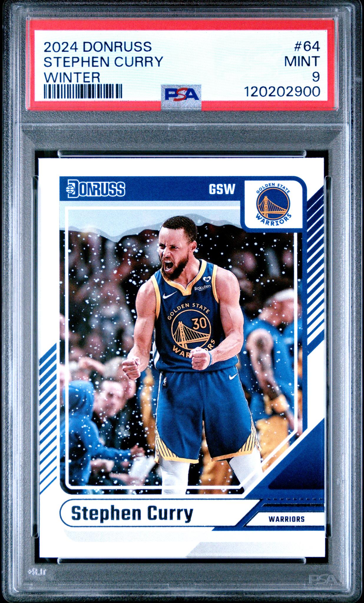 2024 Panini Donruss Winter Stephen Curry #64 PSA 9