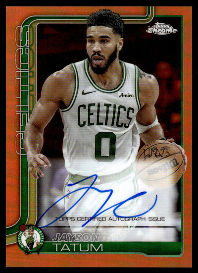 2025-26 Topps Chrome Jayson Tatum Auto #TCA-JT