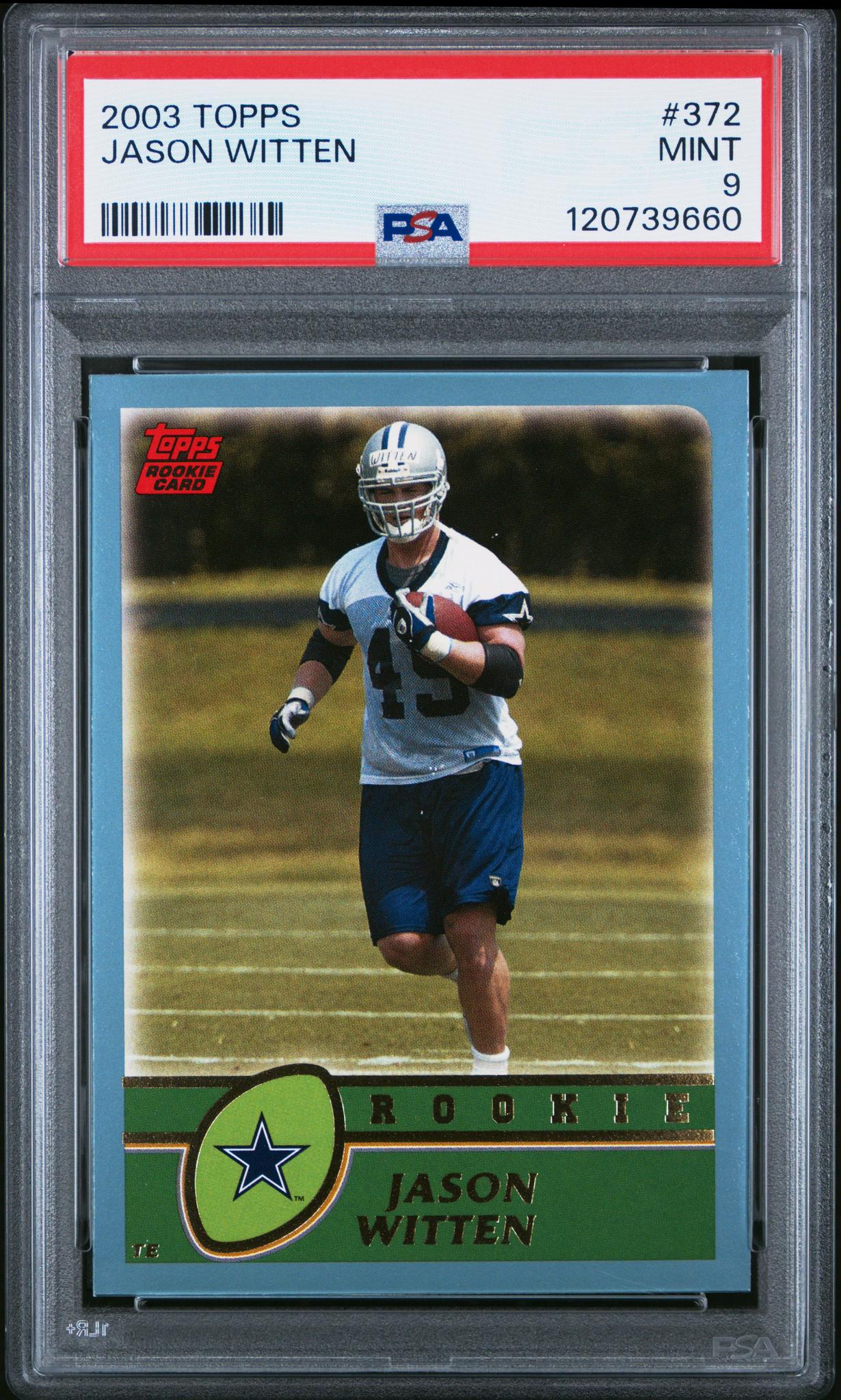 2003 Topps Jason Witten #372 RC PSA 9