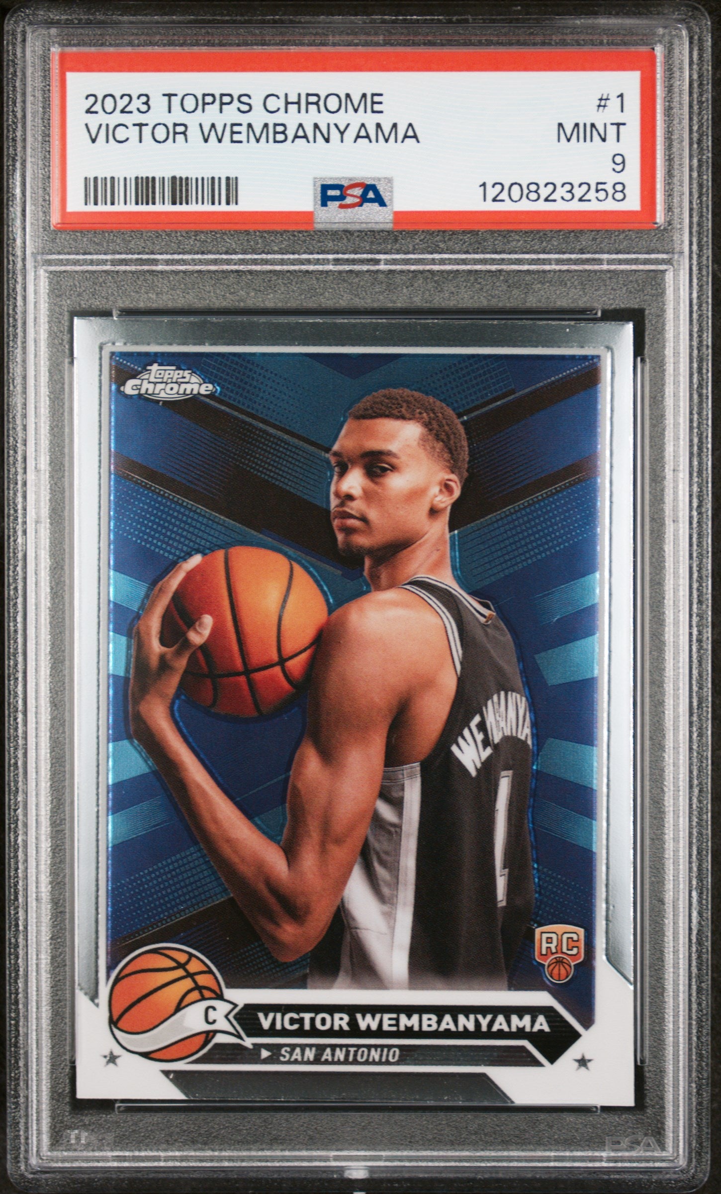 2023 Topps Chrome Victor Wembanyama #1 PSA 9