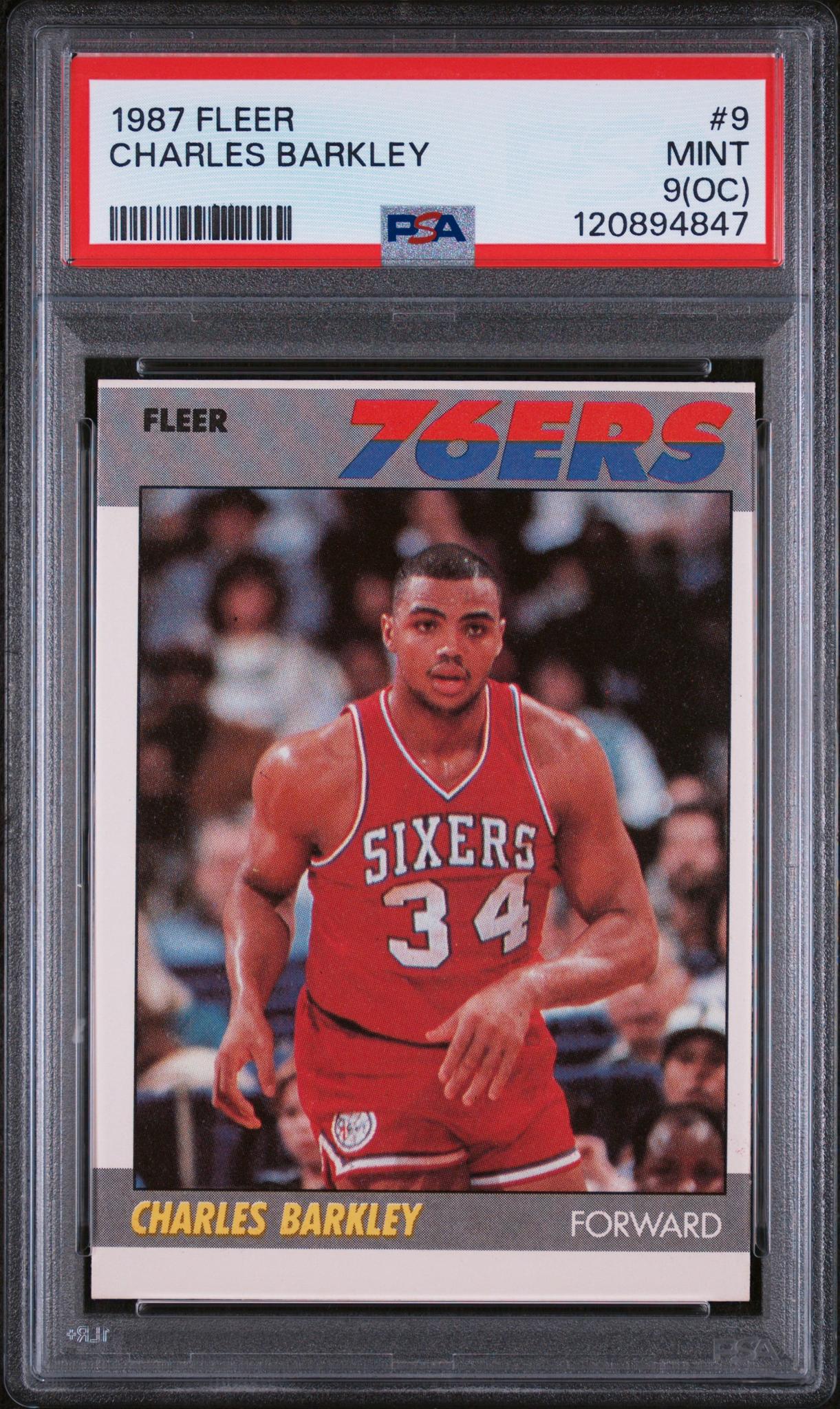 1987 Fleer Charles Barkley #9 PSA 9 (OC)