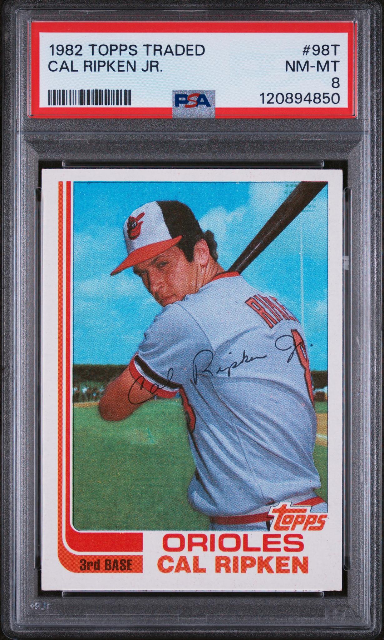 1982 Topps Traded Cal Ripken Jr. #98T PSA 8