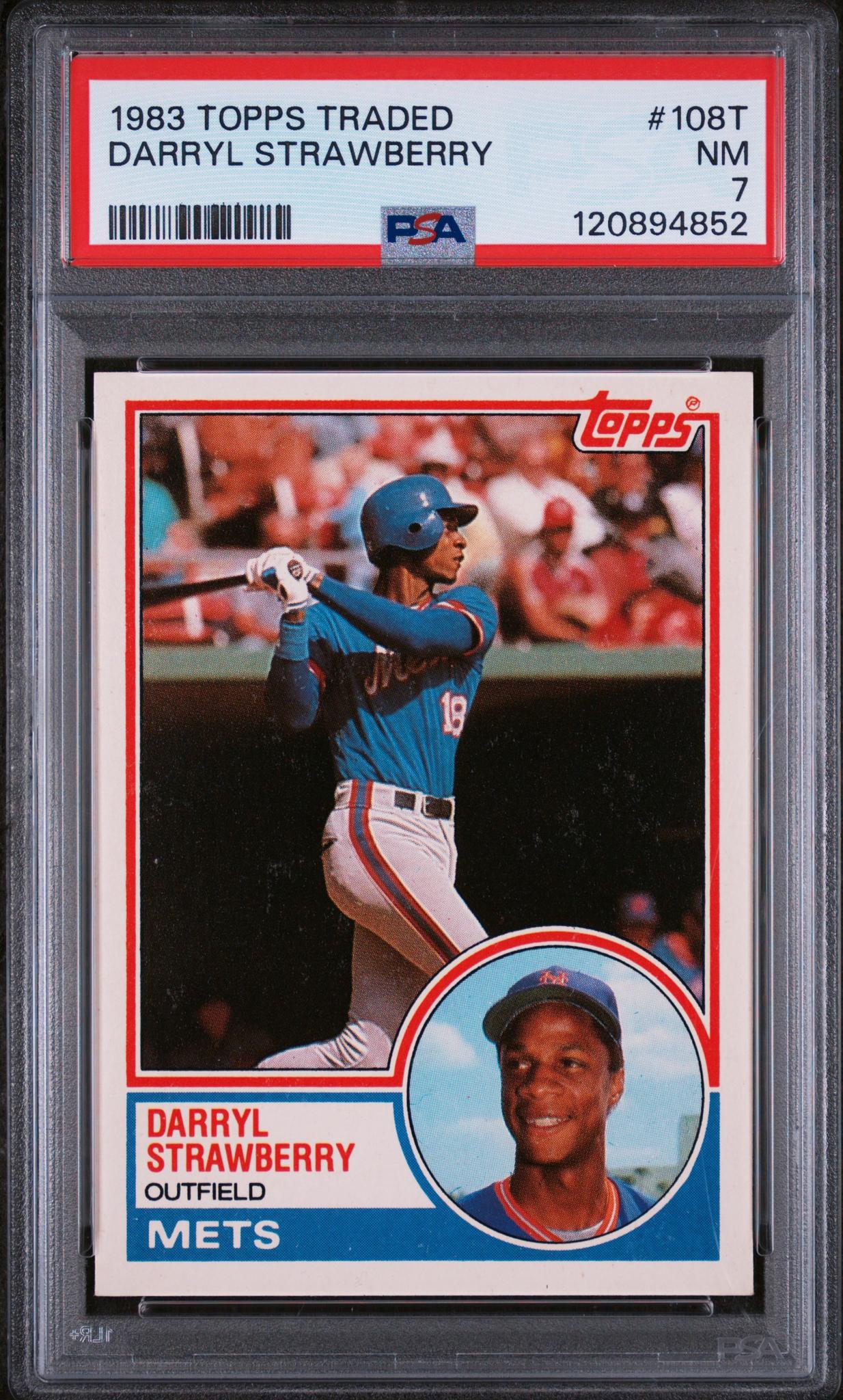 1983 Topps Traded Darryl Strawberry #108T PSA 7