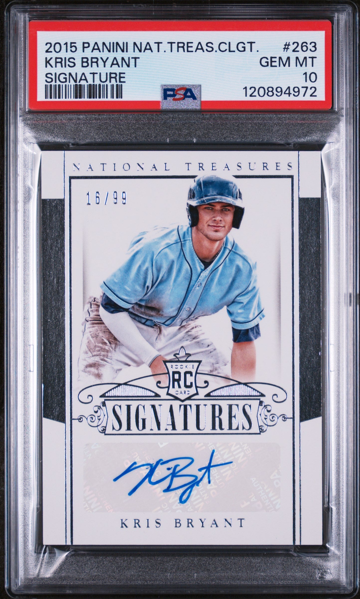2015 National Treasures #263 Kris Bryant Signatures /99 PSA 10 120894972