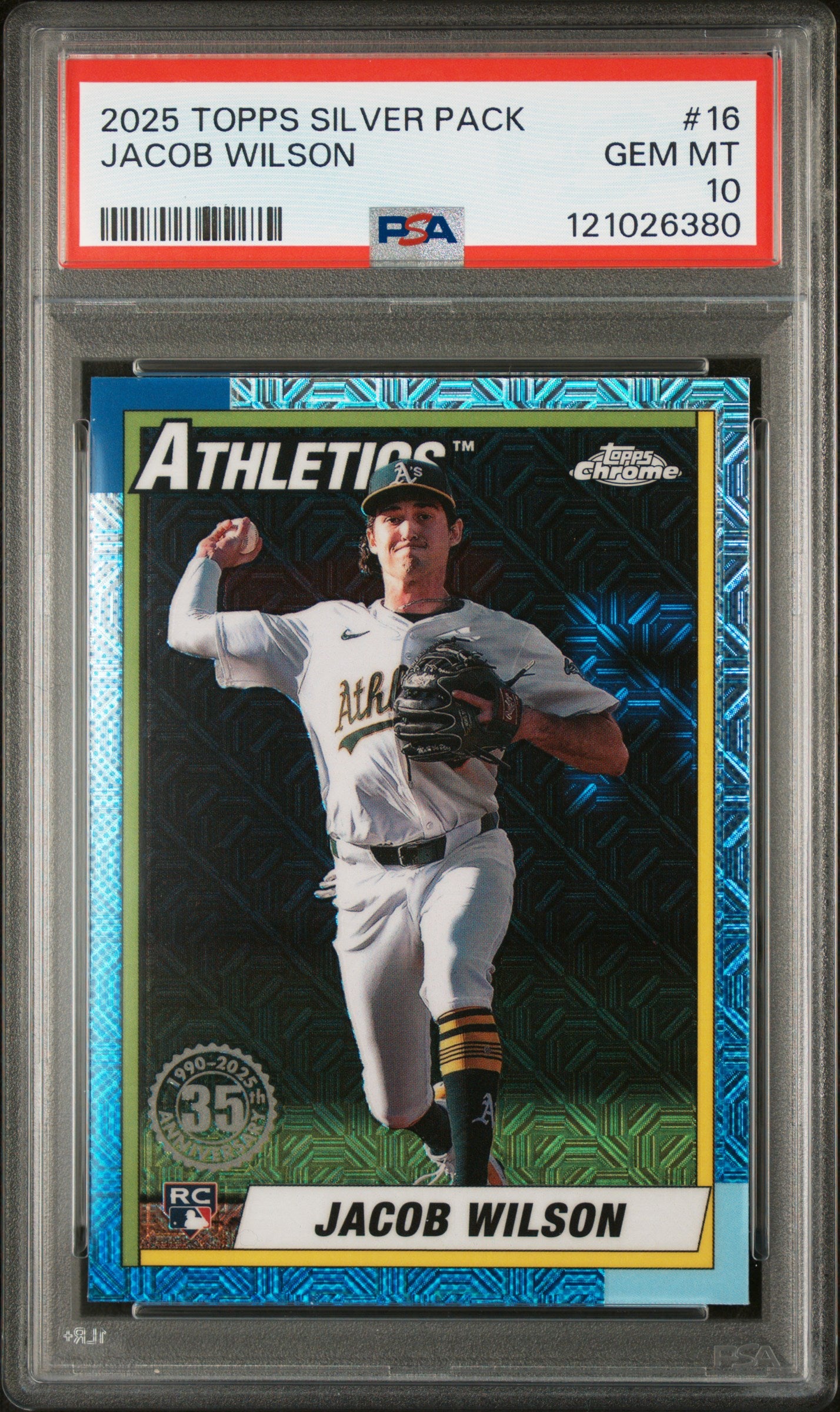 2025 Topps Silver Pack Jacob Wilson #T90C-16 RC PSA 10