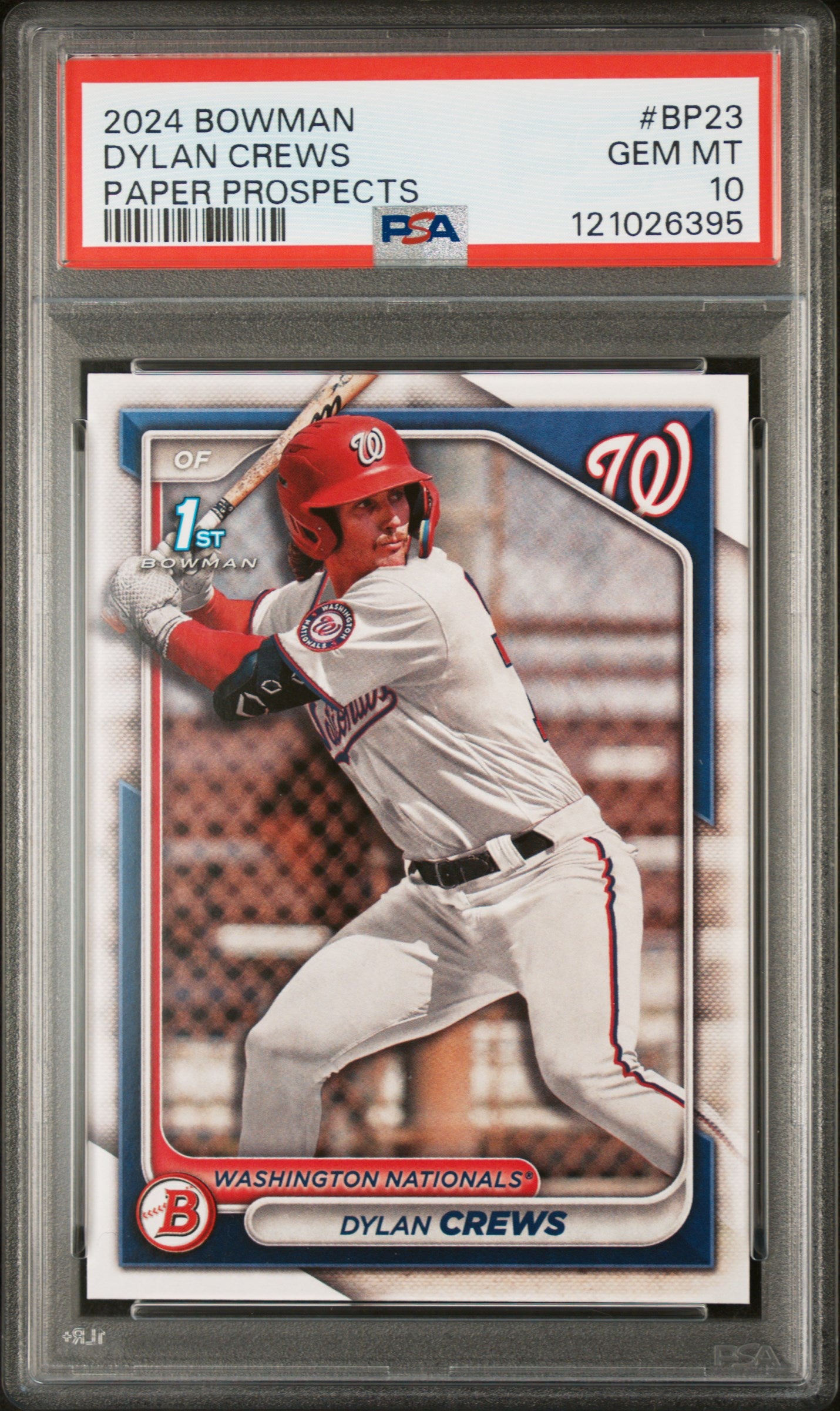 2024 Topps Bowman Paper Prospects Dylan Crews #BP23 1st Bowman PSA 10