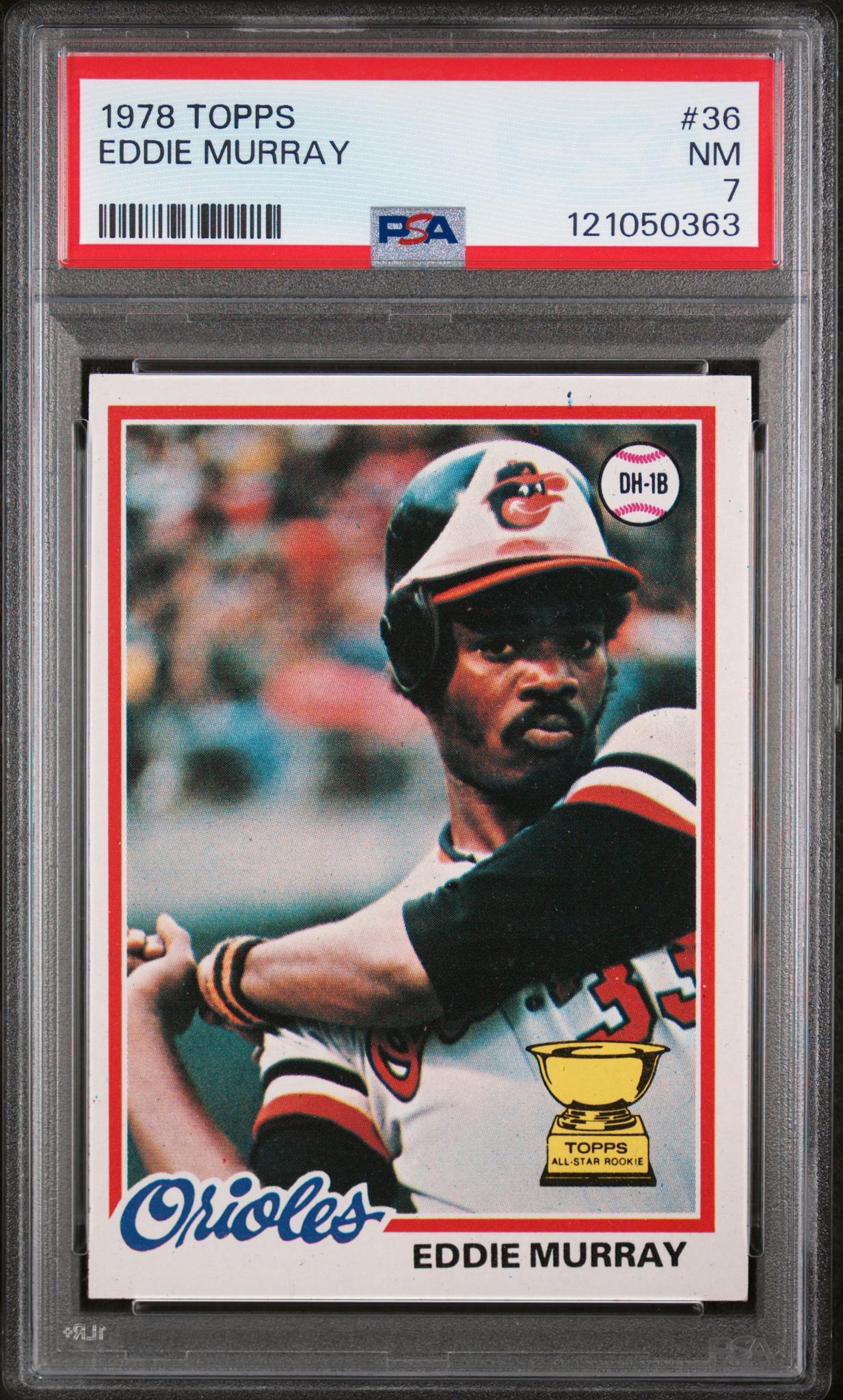 1978 Topps Baseball Eddie Murray #36 RC PSA 7