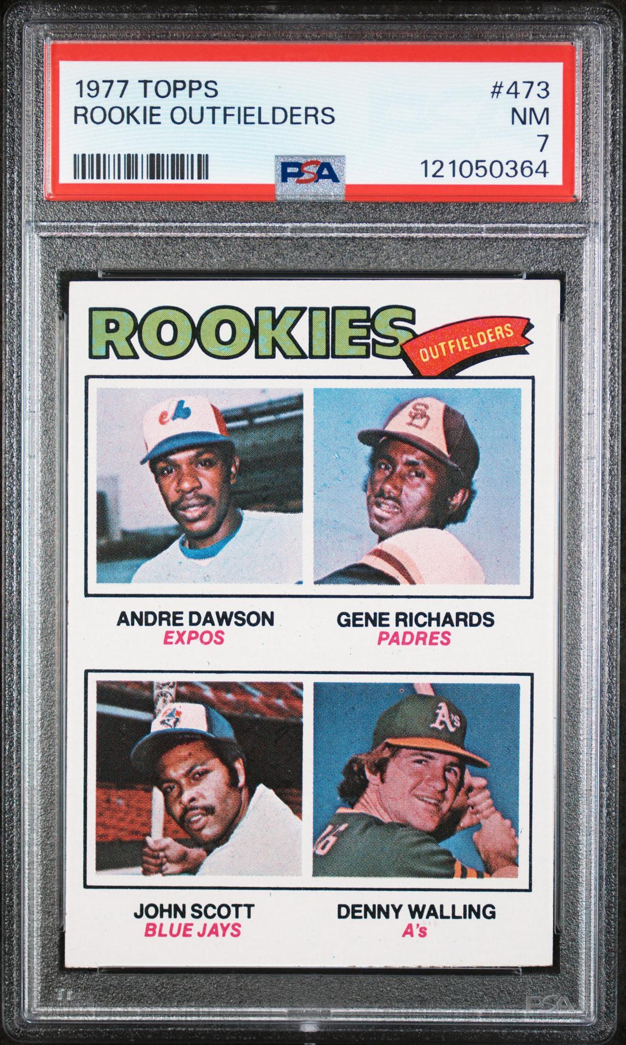 1977 Topps Rookie Outfielders Andre Dawson #473 RC PSA 7