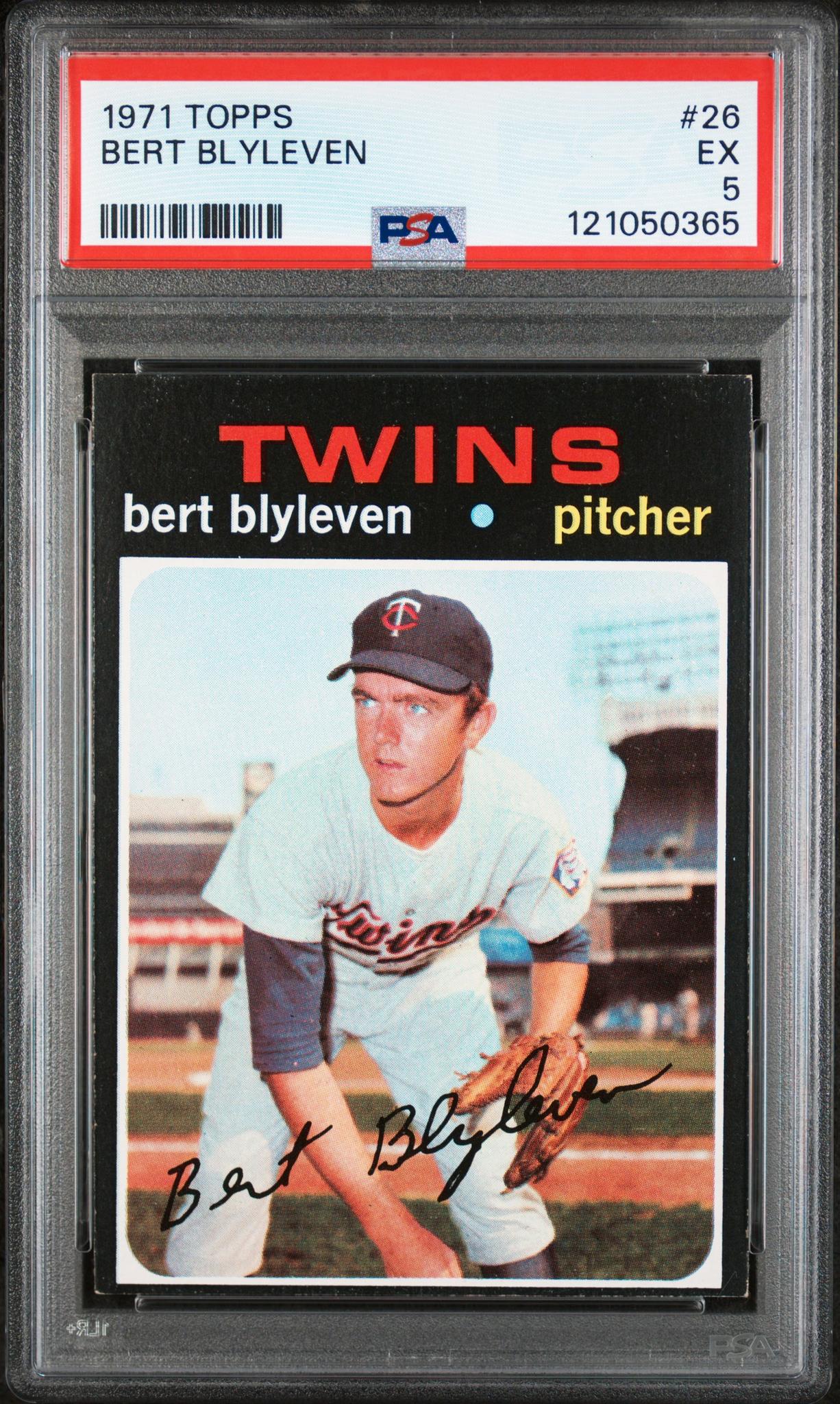 1971 Topps Bert Blyleven #26 RC PSA 5