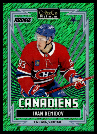2025-26 O-Pee-Chee Platinum Ivan Demidov #R-66 Rookie Green Laser /75