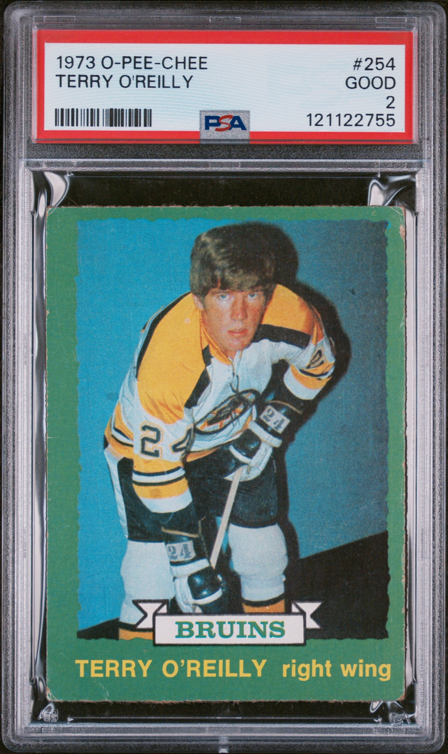 1973 O-Pee-Chee Terry O'Reilly #254 PSA 2